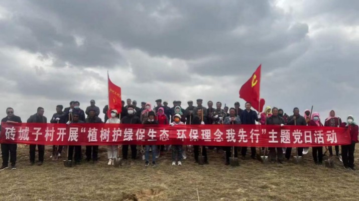 爭當(dāng)綠色使者、生態(tài)先鋒 ——集團(tuán)駐村工作隊組織幫扶村開展義務(wù)植樹主題黨日活動